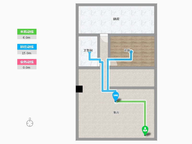 云南省-昭通市-滩头铜鼓寺小区-65.79-户型库-动静线