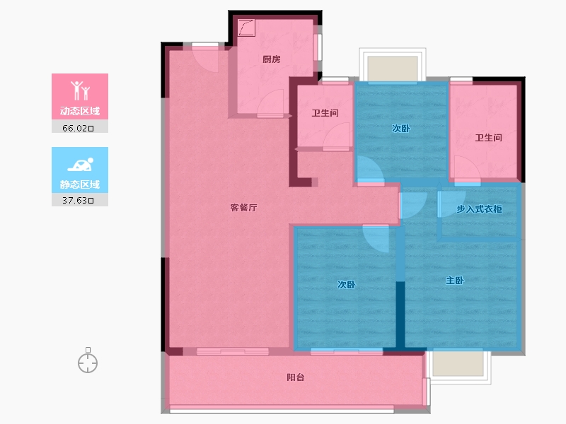 福建省-莆田市-玖玺正荣府二期-92.00-户型库-动静分区