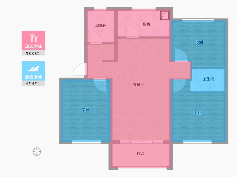 山东省-烟台市-丽苑新城-3.00-户型库-动静分区