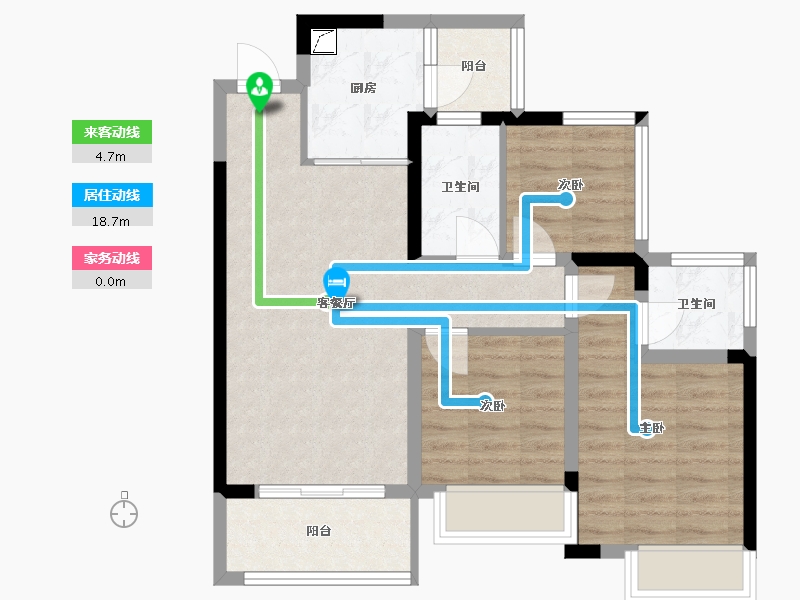 四川省-德阳市-江都花园二期-99.00-户型库-动静线