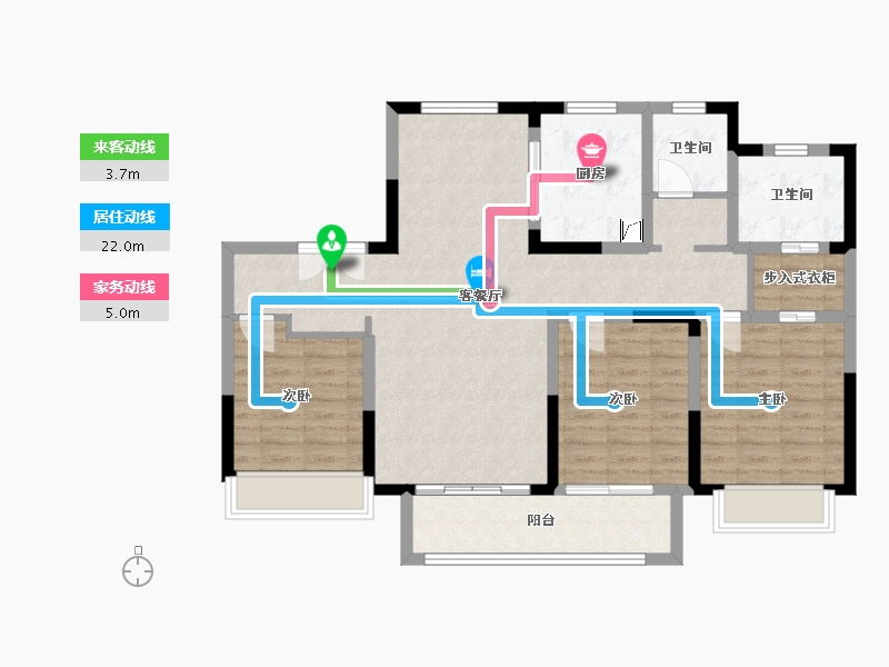 山东省-济南市-中铁建花语拾光-99.50-户型库-动静线