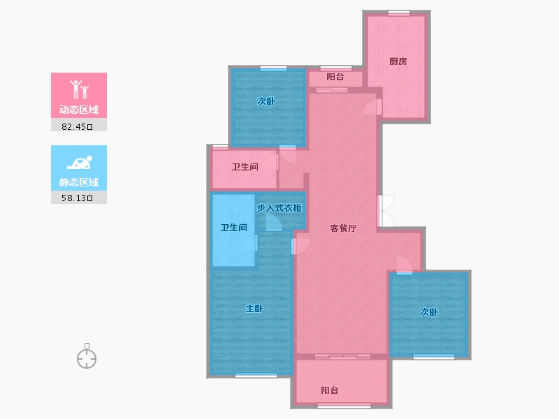 河北省-石家庄市-翰林国际-126.00-户型库-动静分区