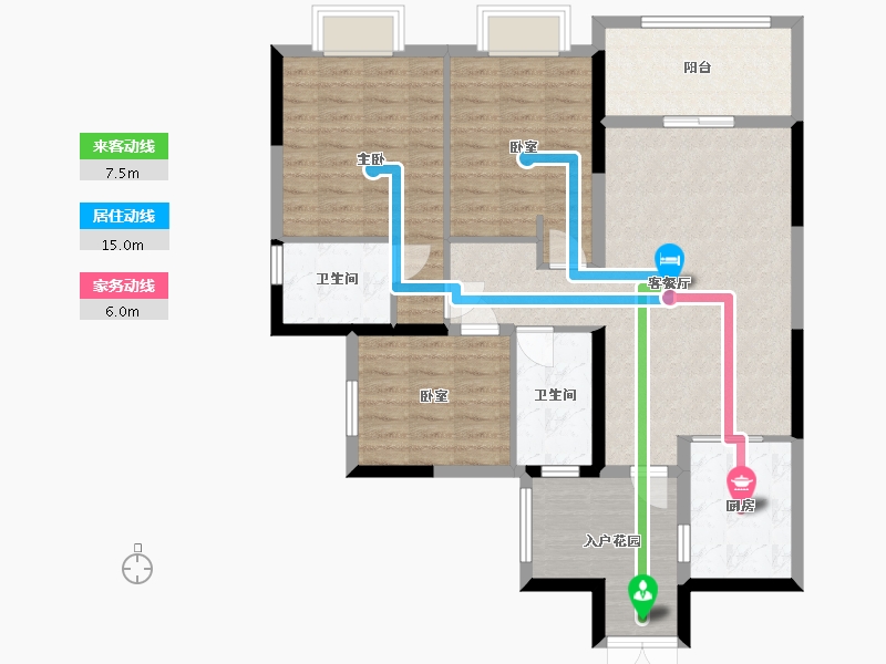 贵州省-贵阳市-中铁阅山湖-107.35-户型库-动静线