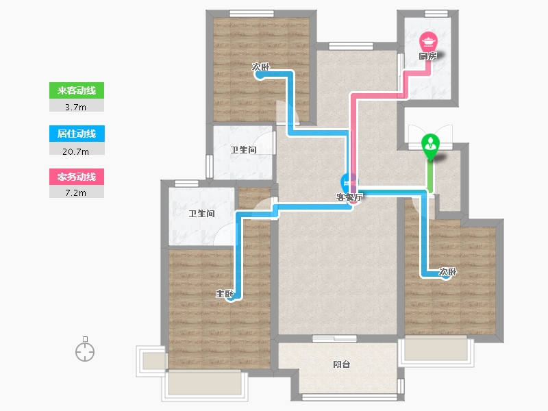 山东省-聊城市-阿尔卡迪亚-100.00-户型库-动静线