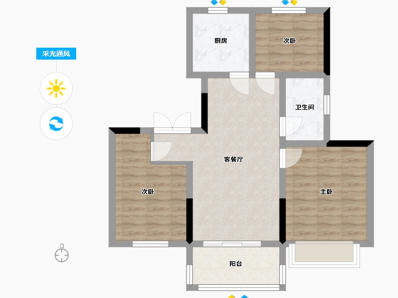 山东省-临沂市-1-115.00-户型库-采光通风