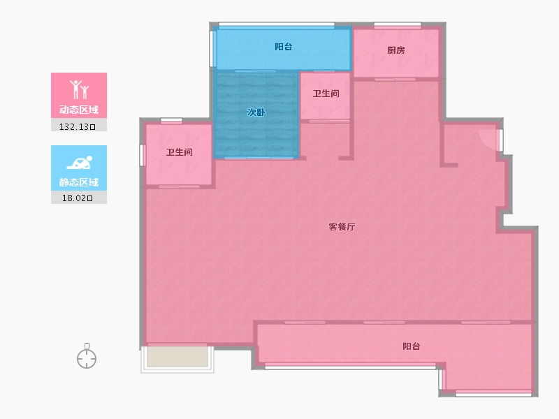 湖北省-襄阳市-绿地理想城-200.00-户型库-动静分区