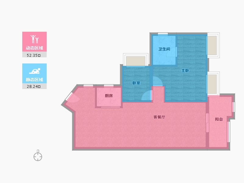 广东省-广州市-聚龙小区-80.00-户型库-动静分区