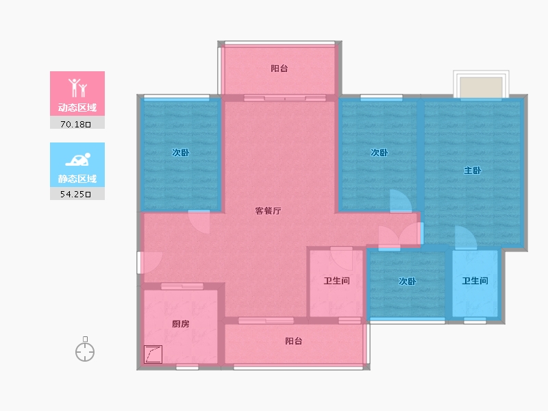 贵州省-安顺市-人和苑-120.00-户型库-动静分区