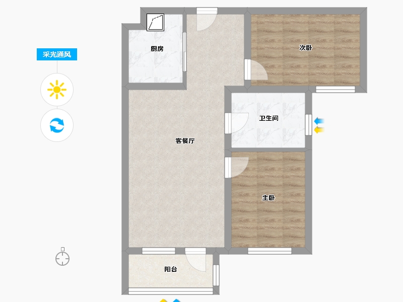 河北省-廊坊市-大爱城-89.00-户型库-采光通风