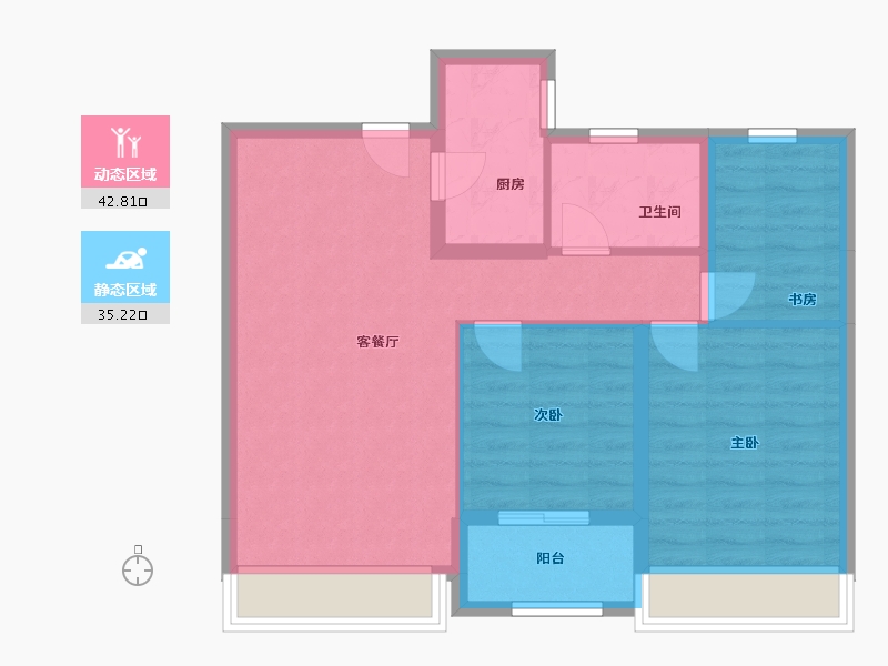 山东省-济南市-绿城诚园-79.00-户型库-动静分区