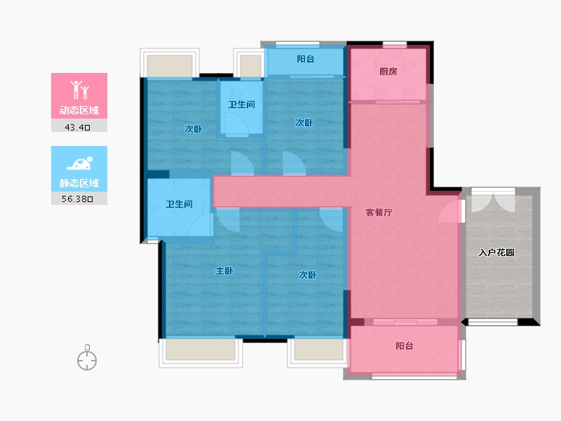 广东省-江门市-联发悦澜山-99.00-户型库-动静分区