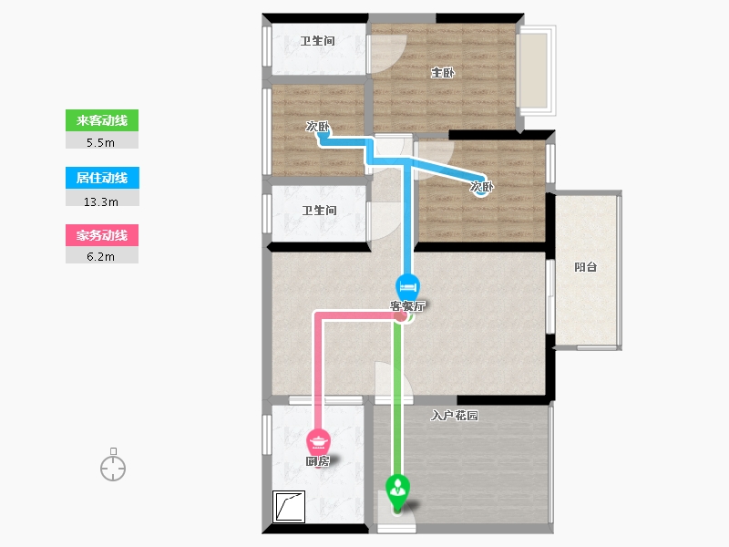 广东省-惠州市-鸿江尚城世家-98.00-户型库-动静线