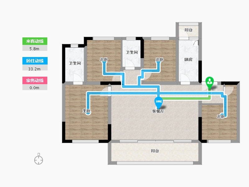 四川省-南充市-金泰中央星座-14948.00-户型库-动静线