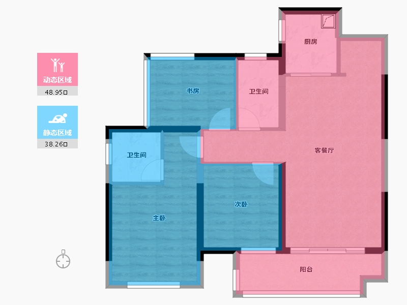 广西壮族自治区-贵港市-彰泰红-88.00-户型库-动静分区