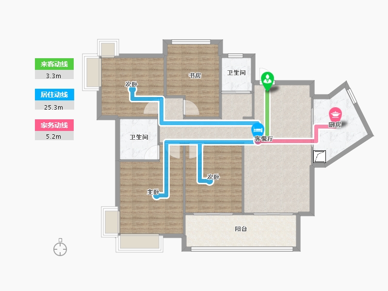 江西省-南昌市-凯宇·海德公园-122.00-户型库-动静线