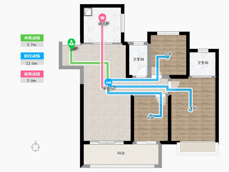 江苏省-盐城市-吾悦和府-100.00-户型库-动静线