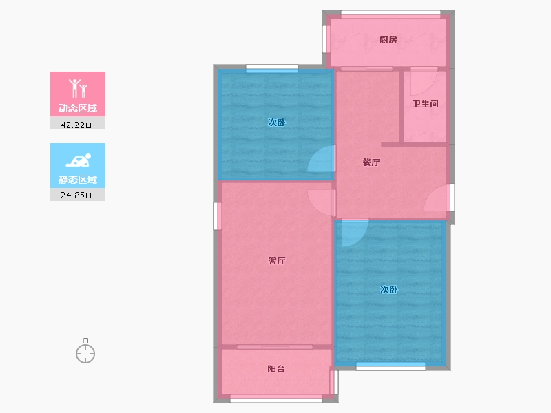 四川省-成都市-青莲下街56号-66.00-户型库-动静分区