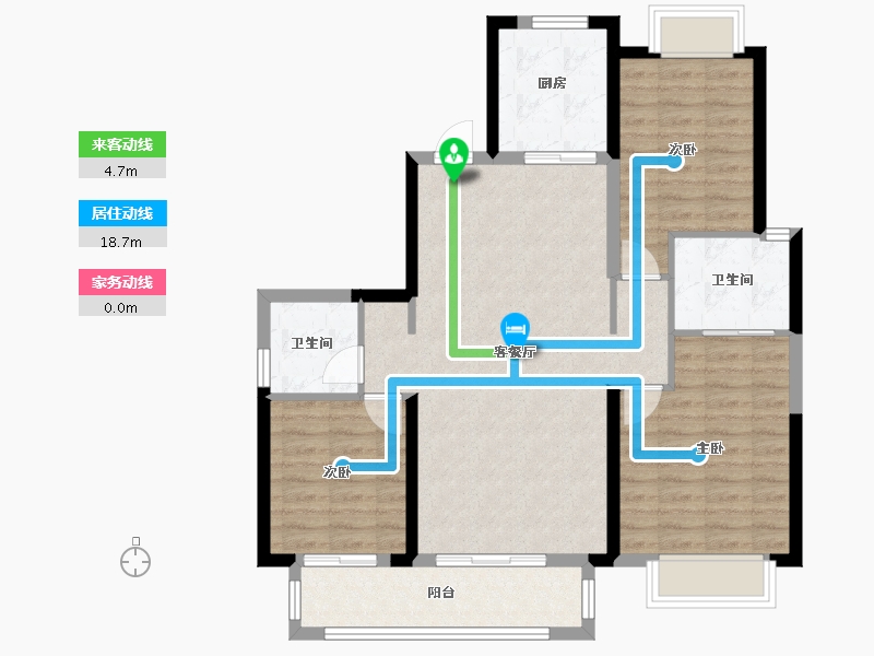 湖北省-武汉市-中建星光城-92.00-户型库-动静线