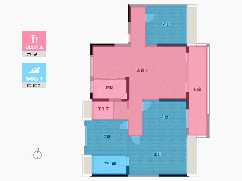 安徽省-宣城市-郎溪碧桂园-125.00-户型库-动静分区