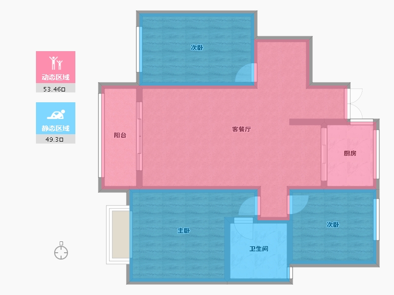 河南省-三门峡市-义腾小区-118.00-户型库-动静分区