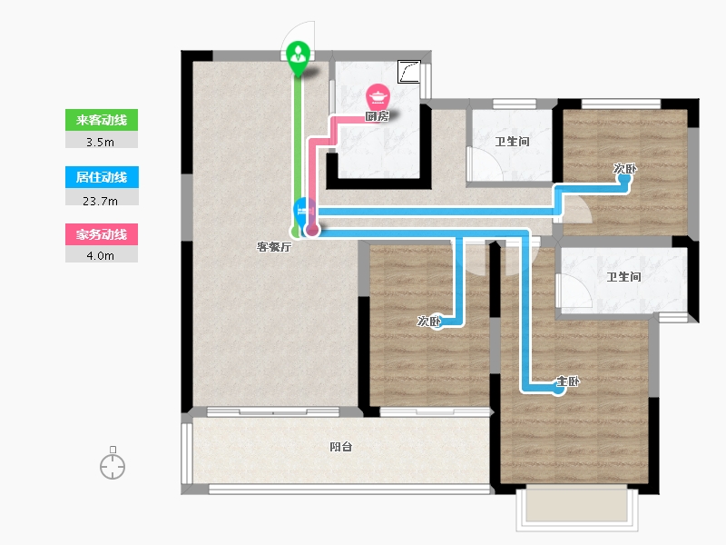 湖南省-常德市-金源国际-100.00-户型库-动静线