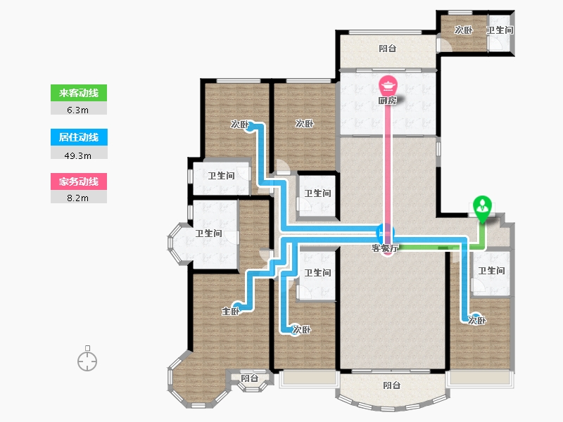 山西省-太原市-星河湾5号园-278.00-户型库-动静线