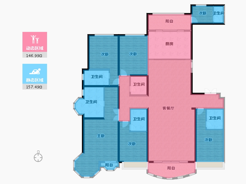 山西省-太原市-星河湾5号园-278.00-户型库-动静分区