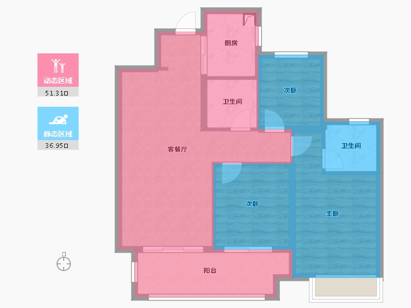 河南省-洛阳市-绿都洛阳府-79.00-户型库-动静分区