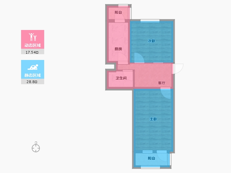 北京-北京市-高家园五区-47.00-户型库-动静分区