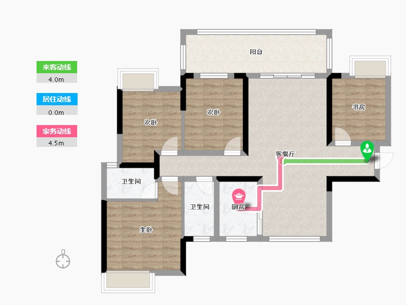 广西壮族自治区-梧州市-彰泰城-125.00-户型库-动静线