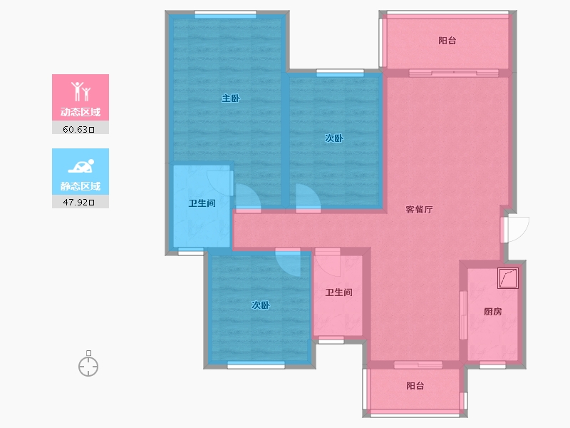 四川省-成都市-保利·中央峰景-100.00-户型库-动静分区