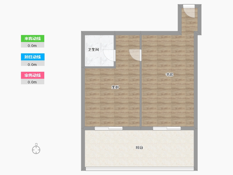 北京-北京市-源屋曲-64.50-户型库-动静线