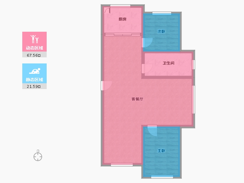 内蒙古自治区-赤峰市-富山-121.00-户型库-动静分区