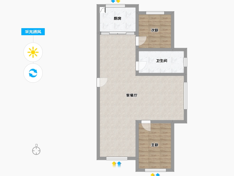 内蒙古自治区-赤峰市-富山-121.00-户型库-采光通风