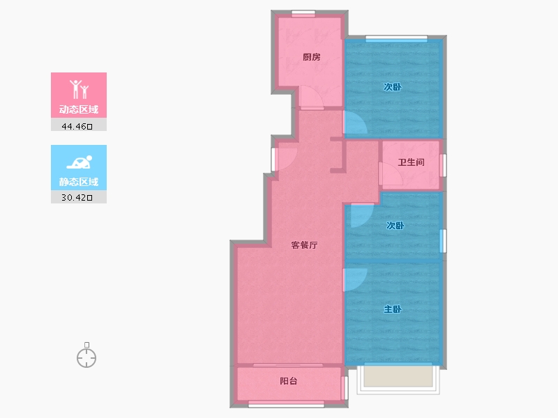 天津-天津市-AA-78.00-户型库-动静分区