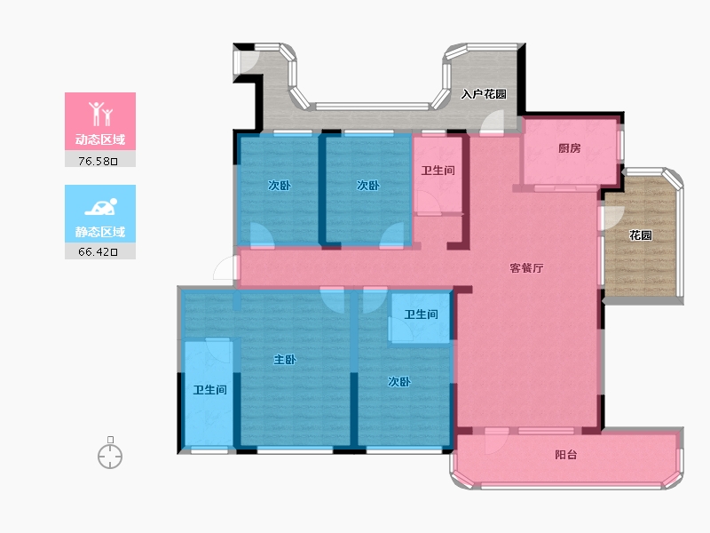 山东省-潍坊市-大有世家-145.00-户型库-动静分区