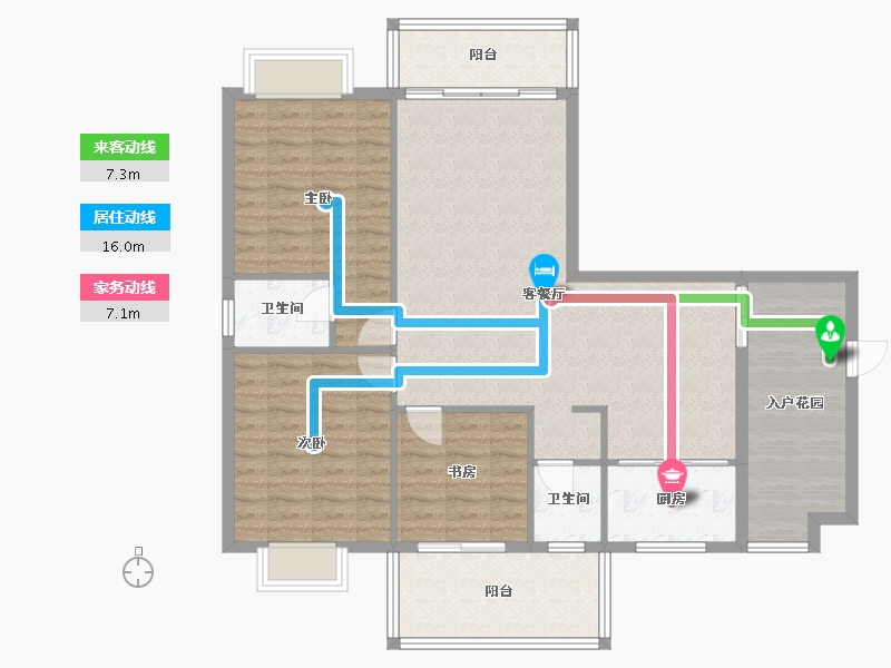 广西壮族自治区-柳州市-融江现代城-120.00-户型库-动静线