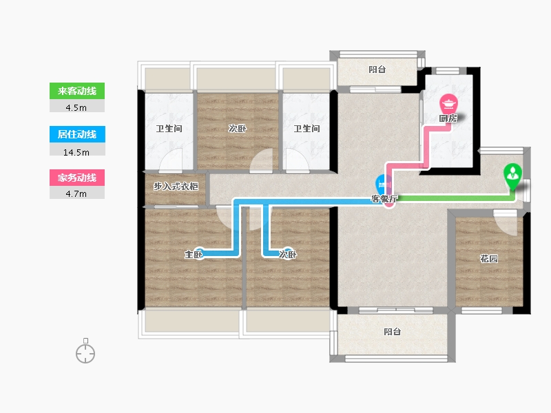 广东省-江门市-江门华发四季-92.00-户型库-动静线