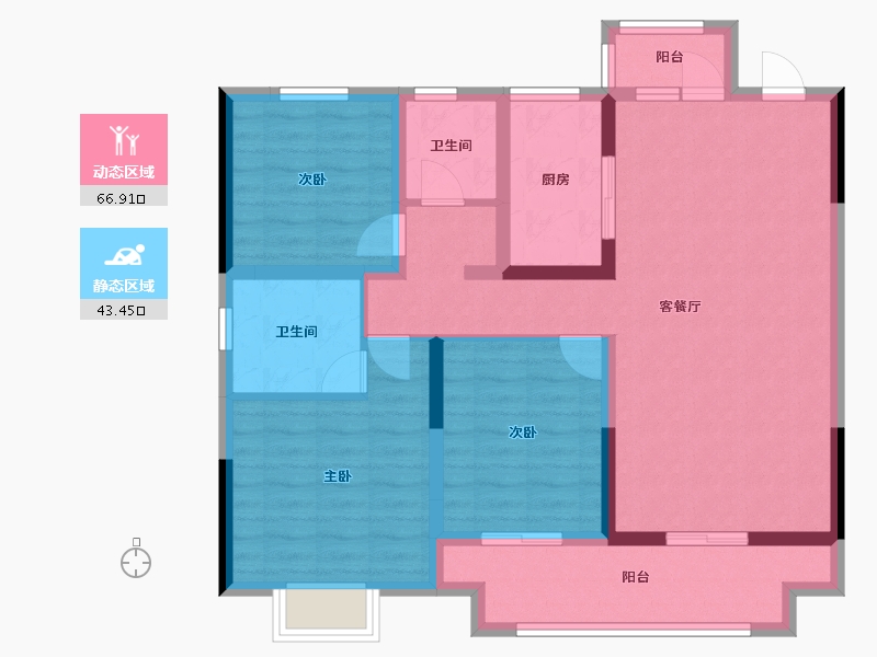 河南省-驻马店市-遂平·建业城-98.00-户型库-动静分区