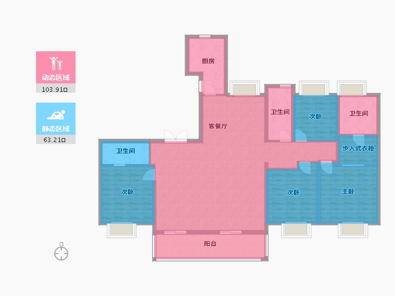 江苏省-南京市-葛洲坝五矿金陵府-168.00-户型库-动静分区