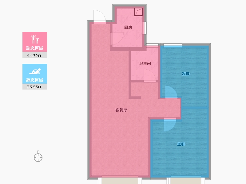 天津-天津市-金海云城-63.22-户型库-动静分区