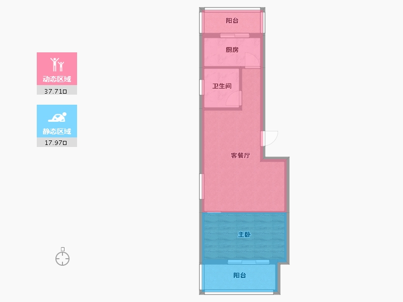 北京-北京市-幸福时光小区-48.00-户型库-动静分区