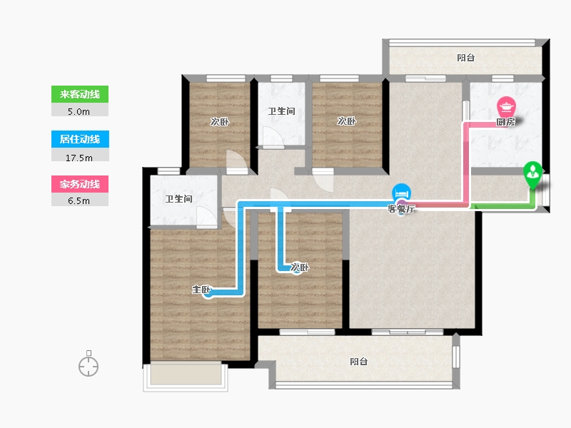 河南省-濮阳市-范县新城国际商业广场-120.00-户型库-动静线