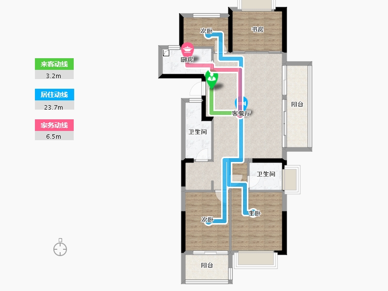 福建省-龙岩市-1-96.30-户型库-动静线