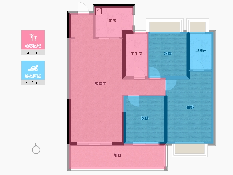 湖北省-咸宁市-中建咸宁之星-118.00-户型库-动静分区