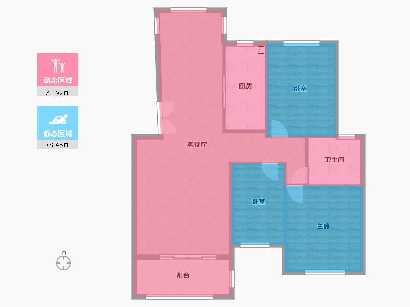 江西省-南昌市-丰源·淳和-104.00-户型库-动静分区