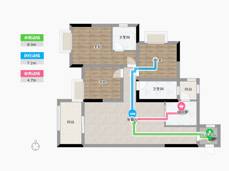 四川省-泸州市-御景东城-109.70-户型库-动静线