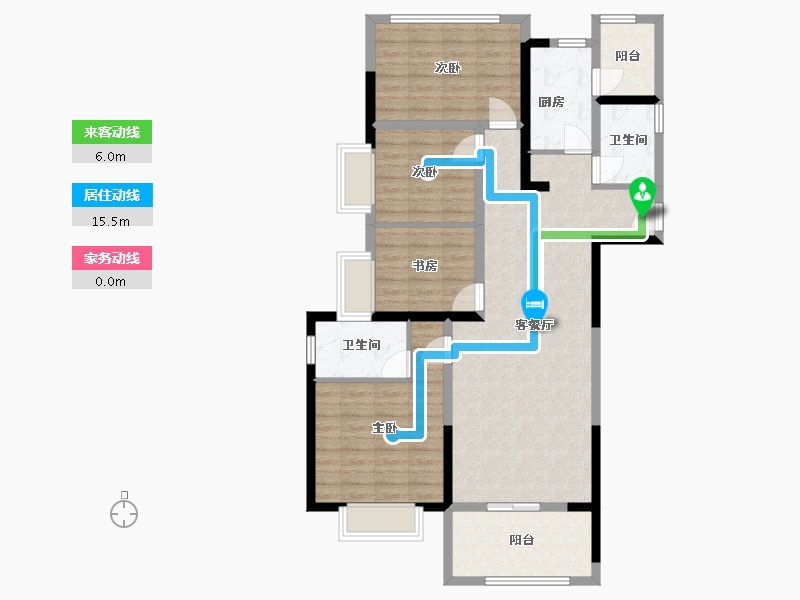 广西壮族自治区-钦州市-宁越东园-122.00-户型库-动静线