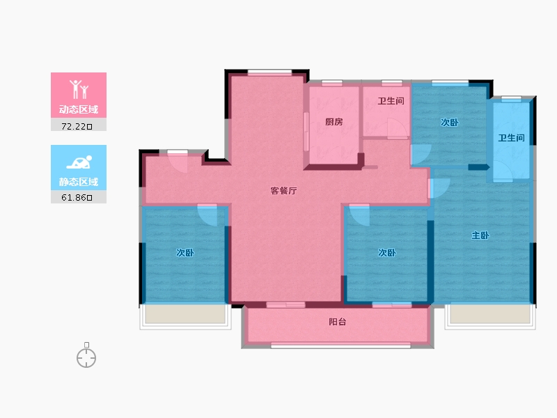 浙江省-嘉兴市-花语钱塘-120.00-户型库-动静分区