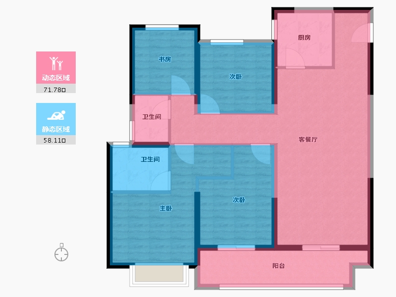 山东省-济南市-金科城-117.00-户型库-动静分区